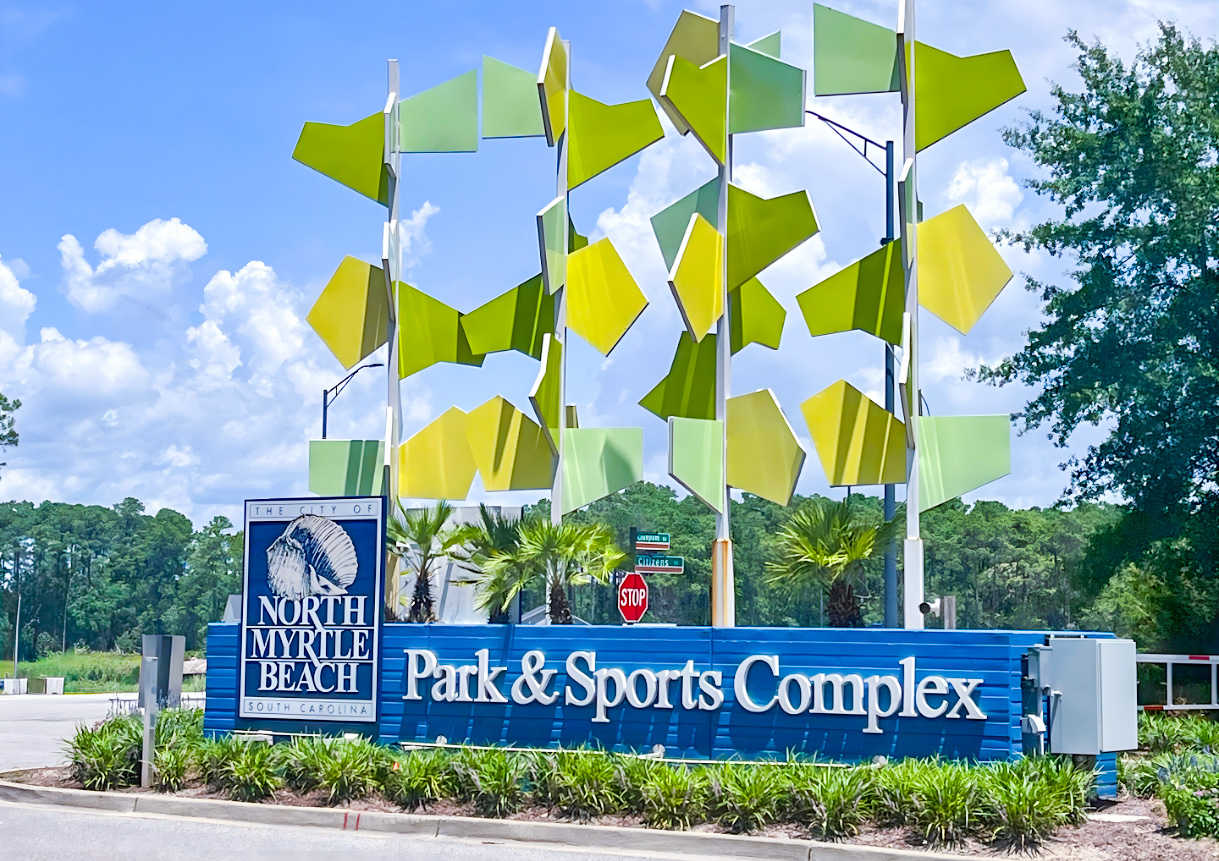 Sports fields and park area